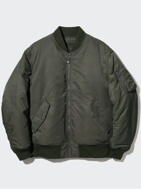 Uniqlo MA-1 Bomber Jacket in Olive (Unisex)